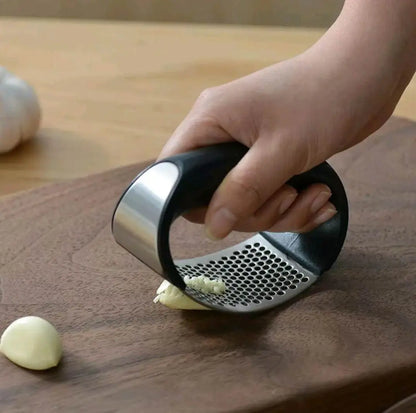Stainless Steel Garlic Press Manual  Mincer Chopping