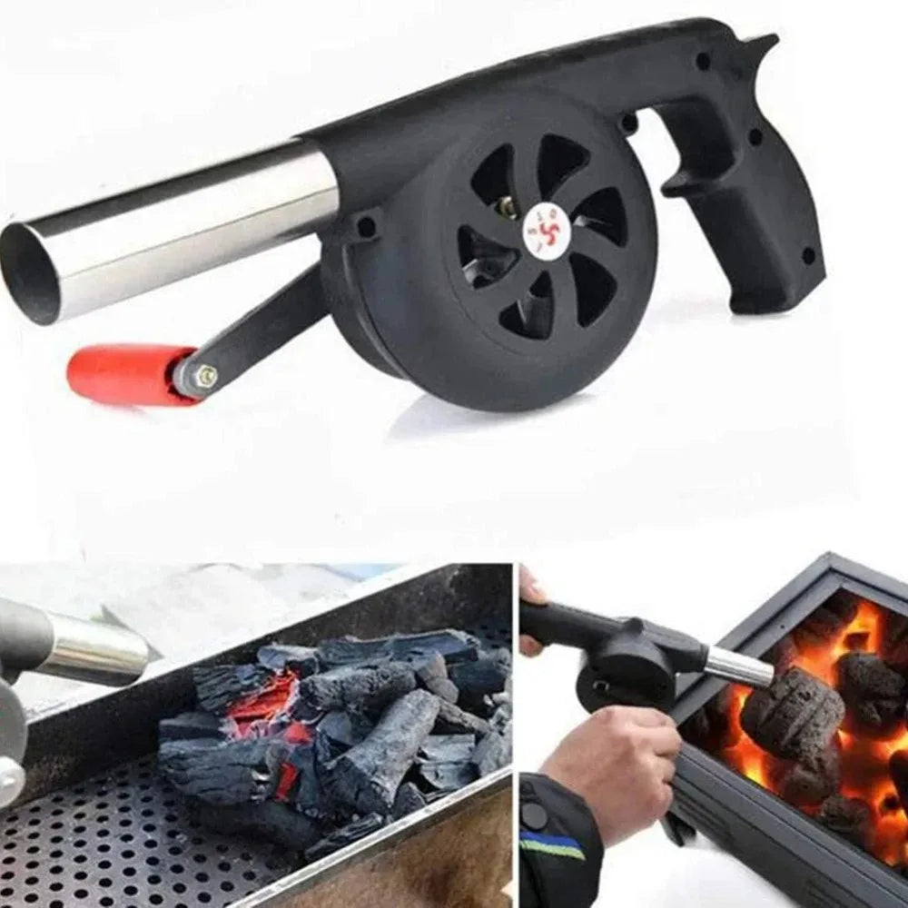 Hand BBQ Fan Outdoor BBQ Fan Air Blower For Barbecue Picnic Manual Grill