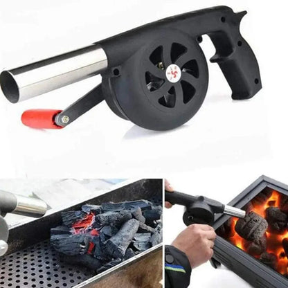 Hand BBQ Fan Outdoor BBQ Fan Air Blower For Barbecue Picnic Manual Grill