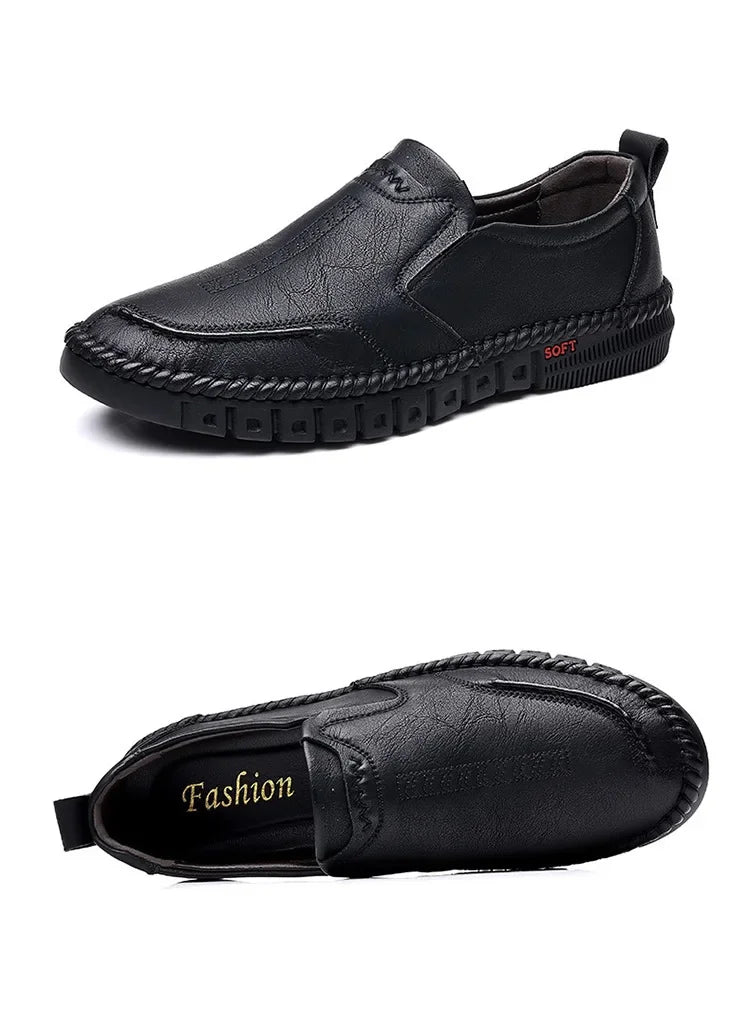 Business Leather Shoes Moccasin Shoes Breathable Men's Casual Loafers Comfortable Shoes for Men Summer Men's Sneakers