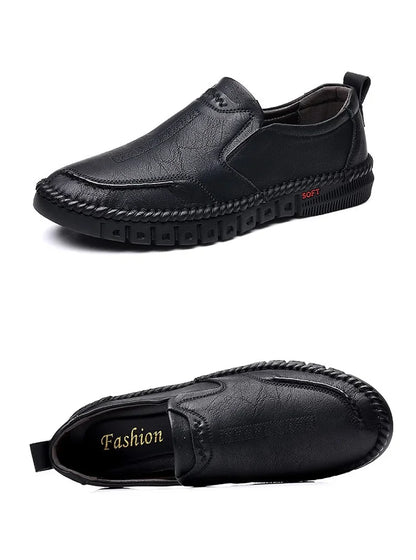 Business Leather Shoes Moccasin Shoes Breathable Men's Casual Loafers Comfortable Shoes for Men Summer Men's Sneakers