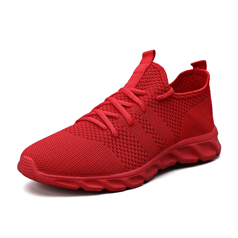 Men's casual sports shoes breathable summer light Soft sole comfort outdoor running shoes