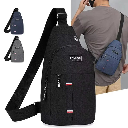 Chest Bag Men's One Shoulder Crossbody Bag Large Capacity Outdoor Sports