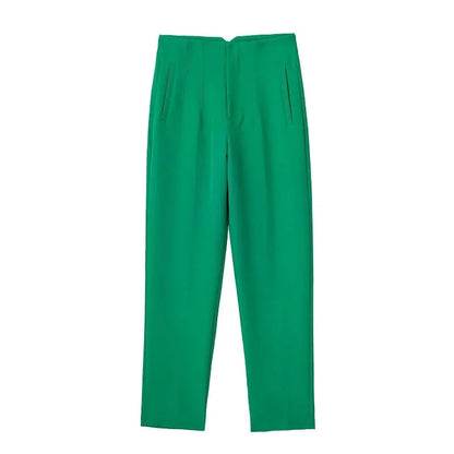 TRAF Fashion Office Wear High waist Pants for Women Formal Pants Office outfits