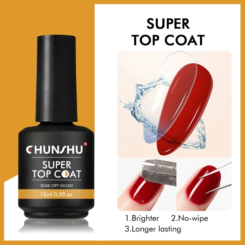 CHUNSHU 6 IN 1 Extension Gel 15ML Builder Nail Gel In A Bottle Semi Permanent Rubber Base Coat Self-leveling UV Construction Gel