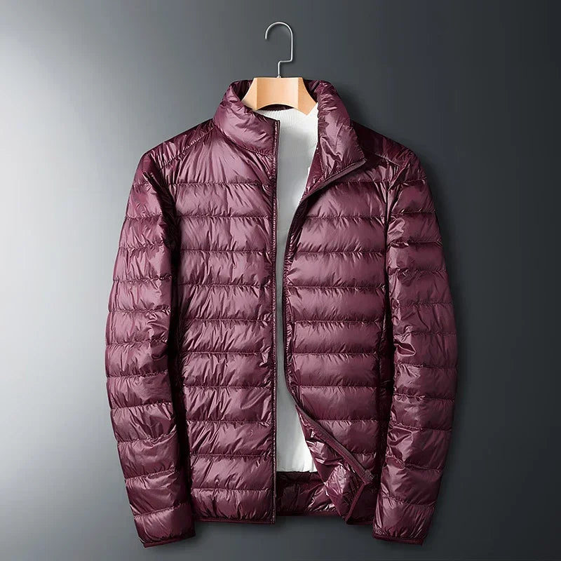 UETEEY Autumn Winter New Ultra Light White Duck Down Jacket Men Waterproof 2025