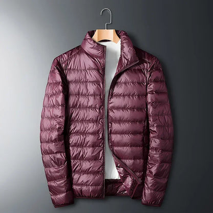 UETEEY Autumn Winter New Ultra Light White Duck Down Jacket Men Waterproof 2025