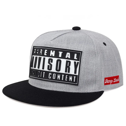 New Men's Fashion Advisory side red labelHip Hop Hat Outdoor Sports Duck Tongue Hat Embroidered  Women's Baseball Sun Hat