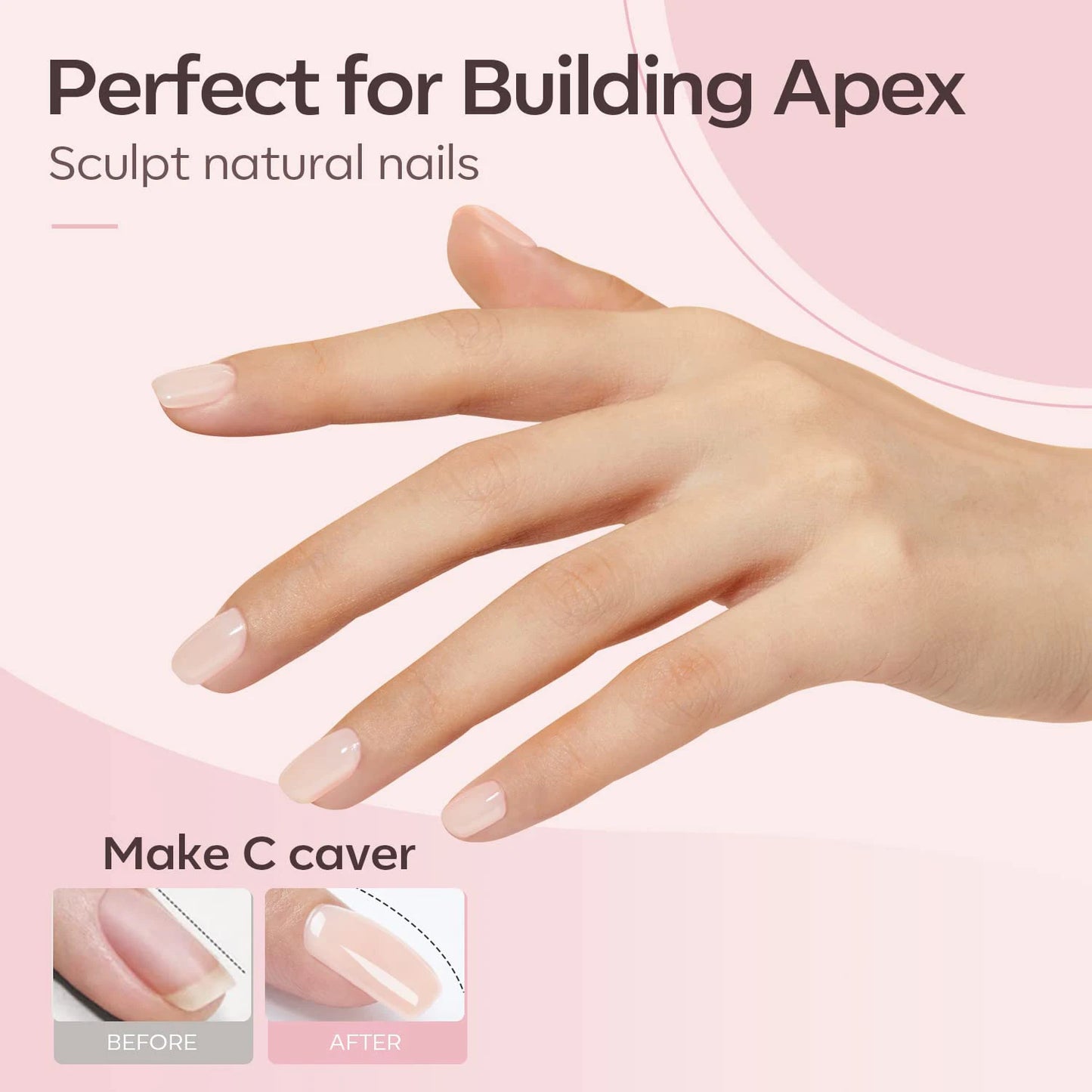 CHUNSHU 6 IN 1 Extension Gel 15ML Builder Nail Gel In A Bottle Semi Permanent Rubber Base Coat Self-leveling UV Construction Gel