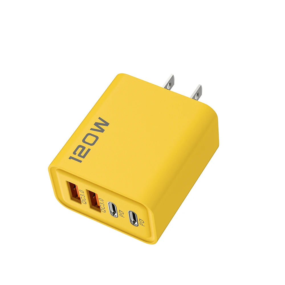 4 Ports USB C PD Charger Quick Charge 3.0 Type C USB Phone Chargers Fast Charging Adapter