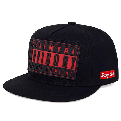 New Men's Fashion Advisory side red labelHip Hop Hat Outdoor Sports Duck Tongue Hat Embroidered  Women's Baseball Sun Hat